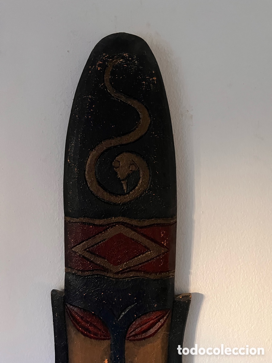 Arte: Lote dos m&aacute;scaras africanas madera - Foto 4
