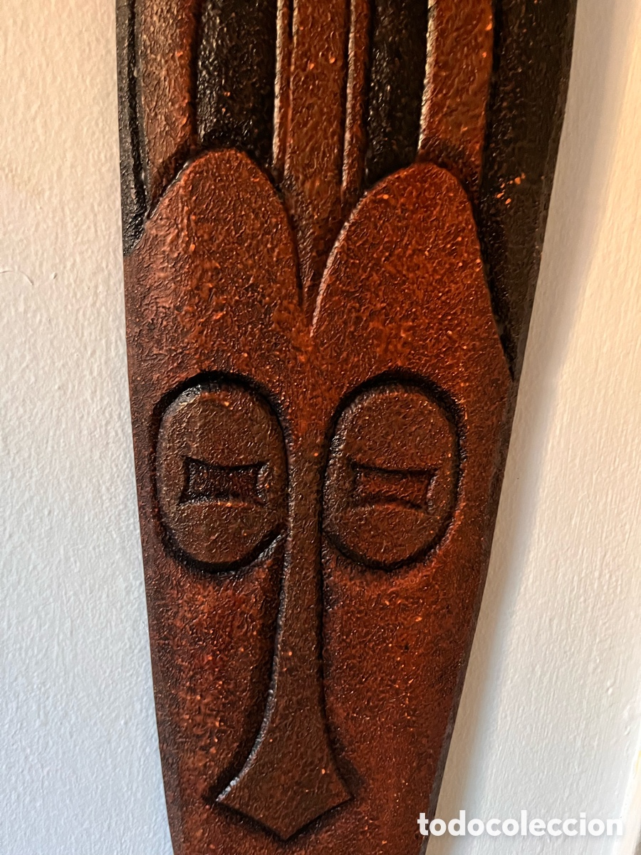Arte: Lote dos m&aacute;scaras africanas madera - Foto 8