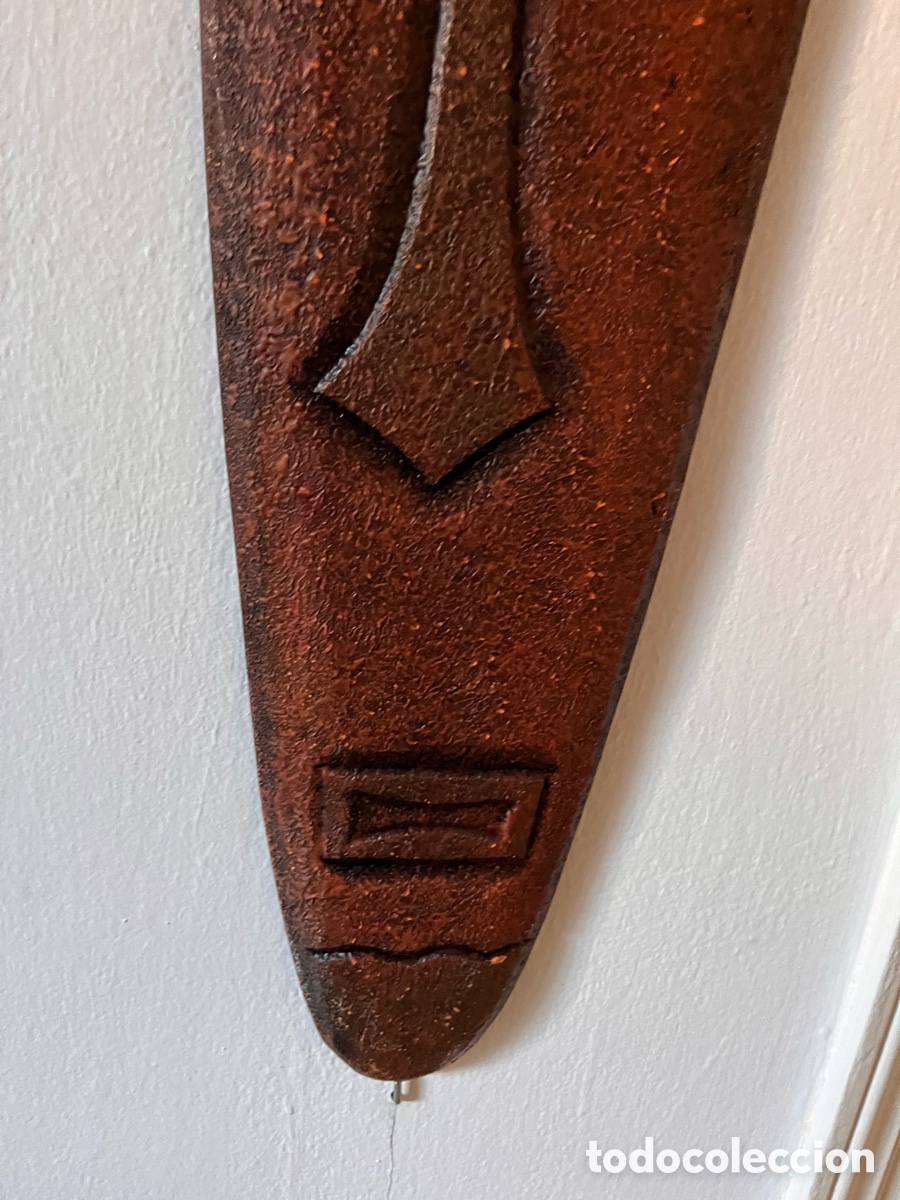 Arte: Lote dos m&aacute;scaras africanas madera - Foto 9