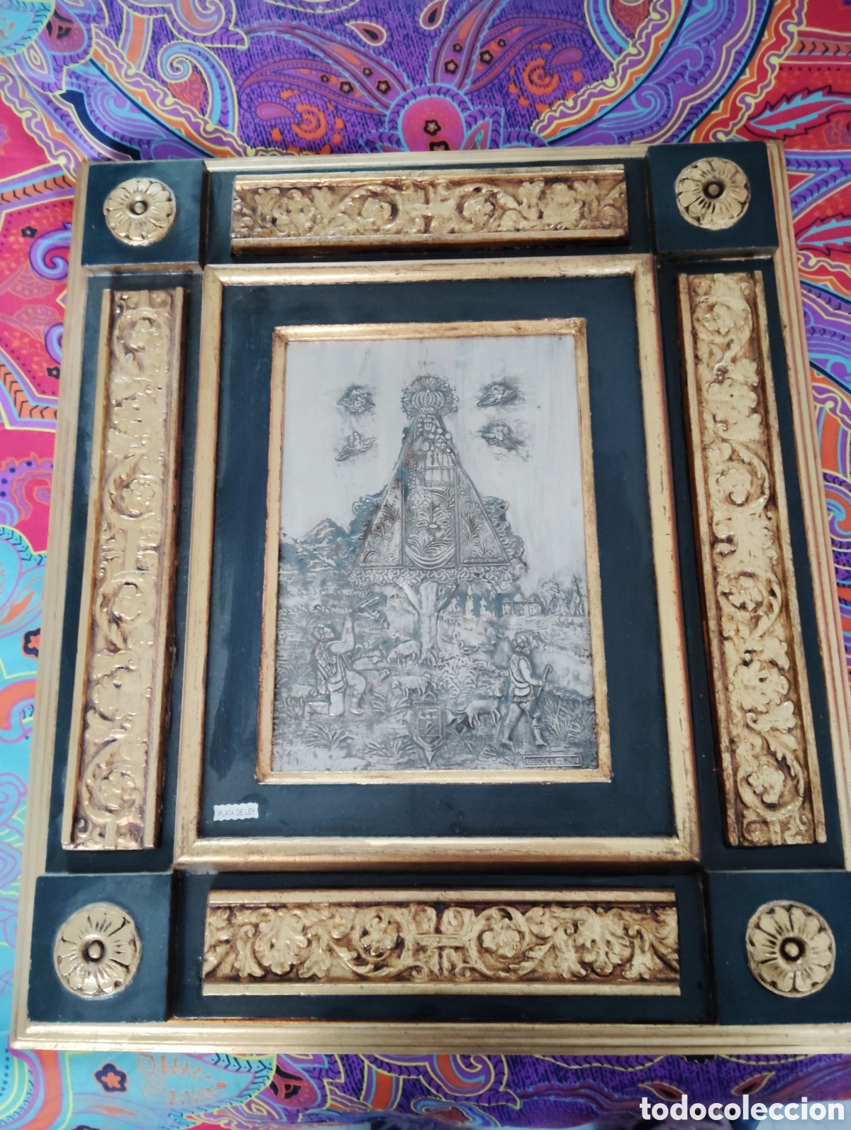 Arte: Cuadro de la Virgen en plata de ley. De Isabel Garc&iacute;a - Foto 3