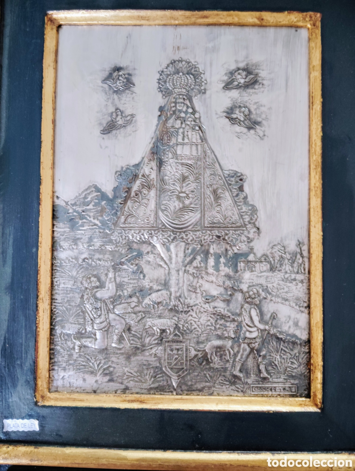 Arte: Cuadro de la Virgen en plata de ley. De Isabel Garc&iacute;a - Foto 4