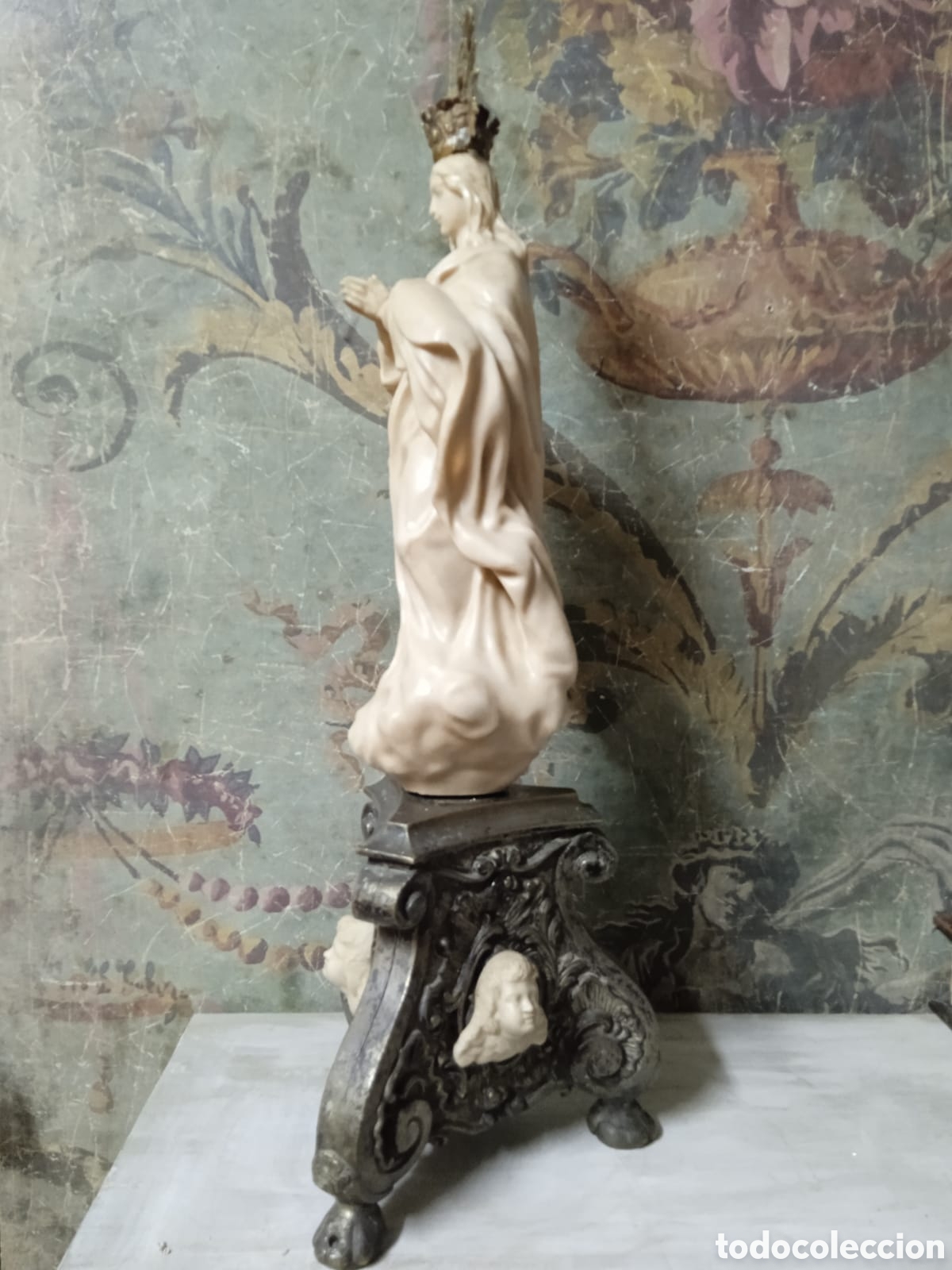 Arte: Inmaculada de resina imitando al marfil - Foto 2