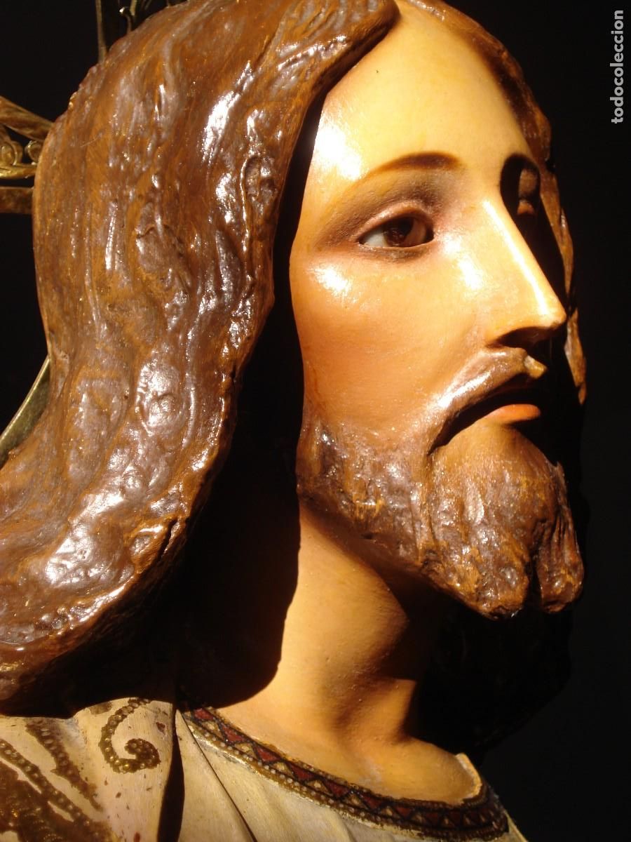 Arte: EL RENACIMIENTO SAGRADO CORAZON DE JESUS CLASE EXTRA AL ORO FINO