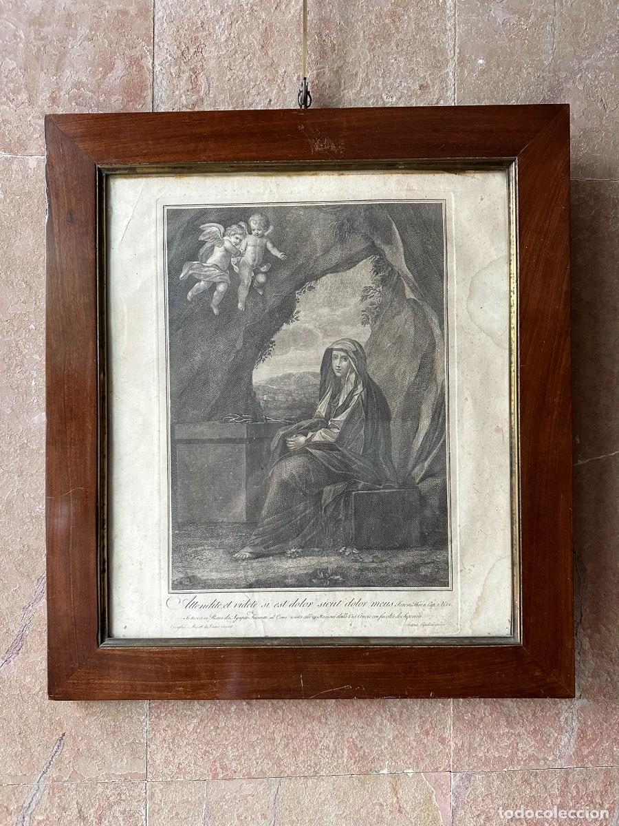 Arte: GRABADO DEL SIGLO XIX CON MARCO DE &Eacute;POCA - Foto 1