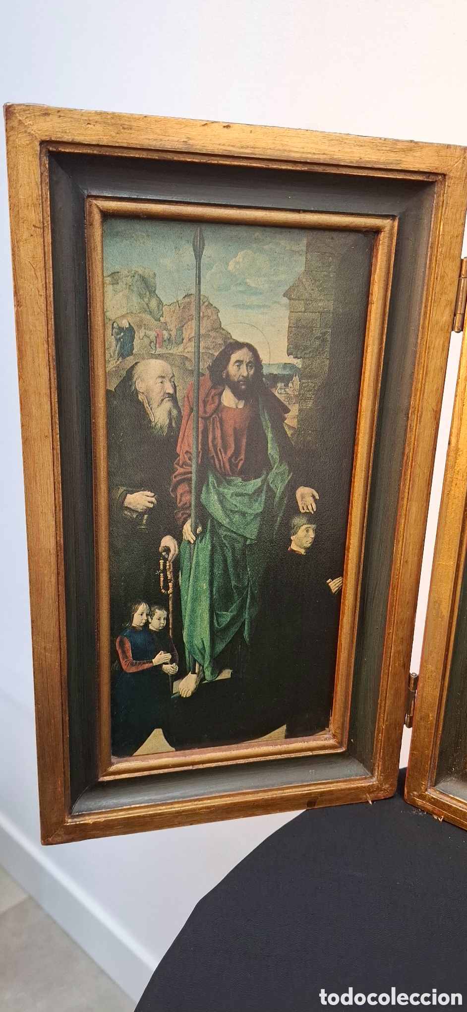 Arte: Triptico con l&aacute;minas de Hugo Van der Goes. - Foto 2