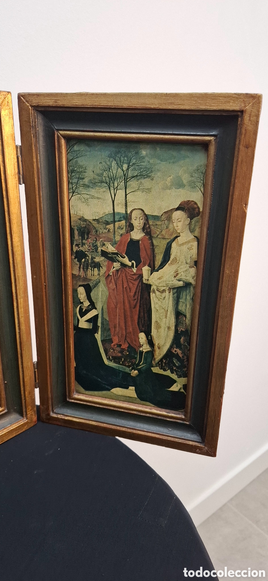 Arte: Triptico con l&aacute;minas de Hugo Van der Goes. - Foto 4