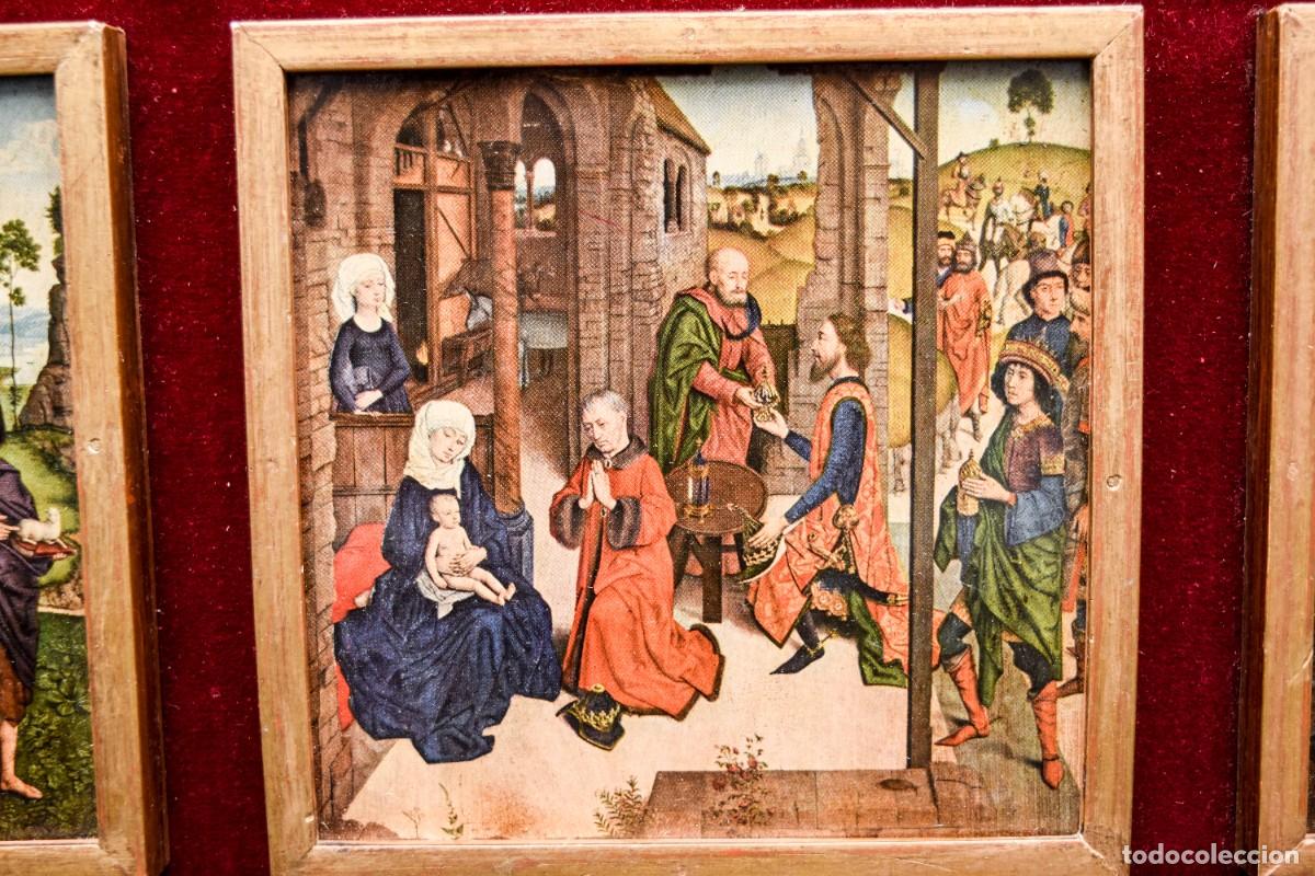 Arte: Tr&iacute;ptico con escenas religiosas - Foto 2