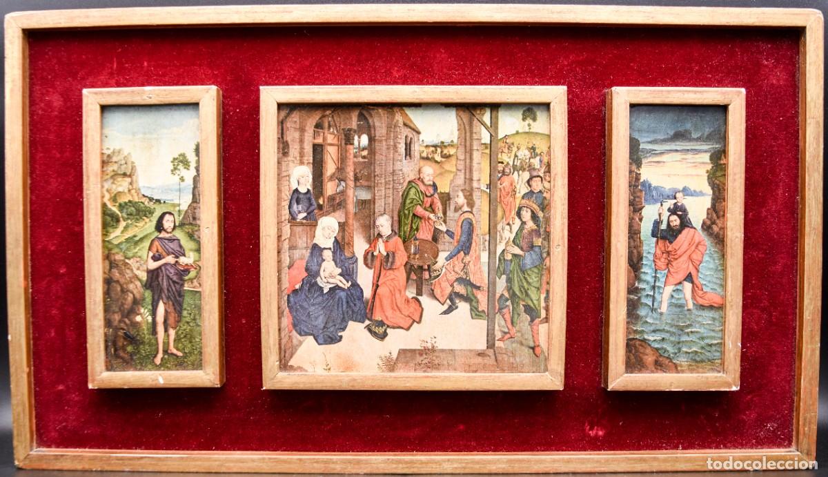 Arte: Tr&iacute;ptico con escenas religiosas - Foto 11