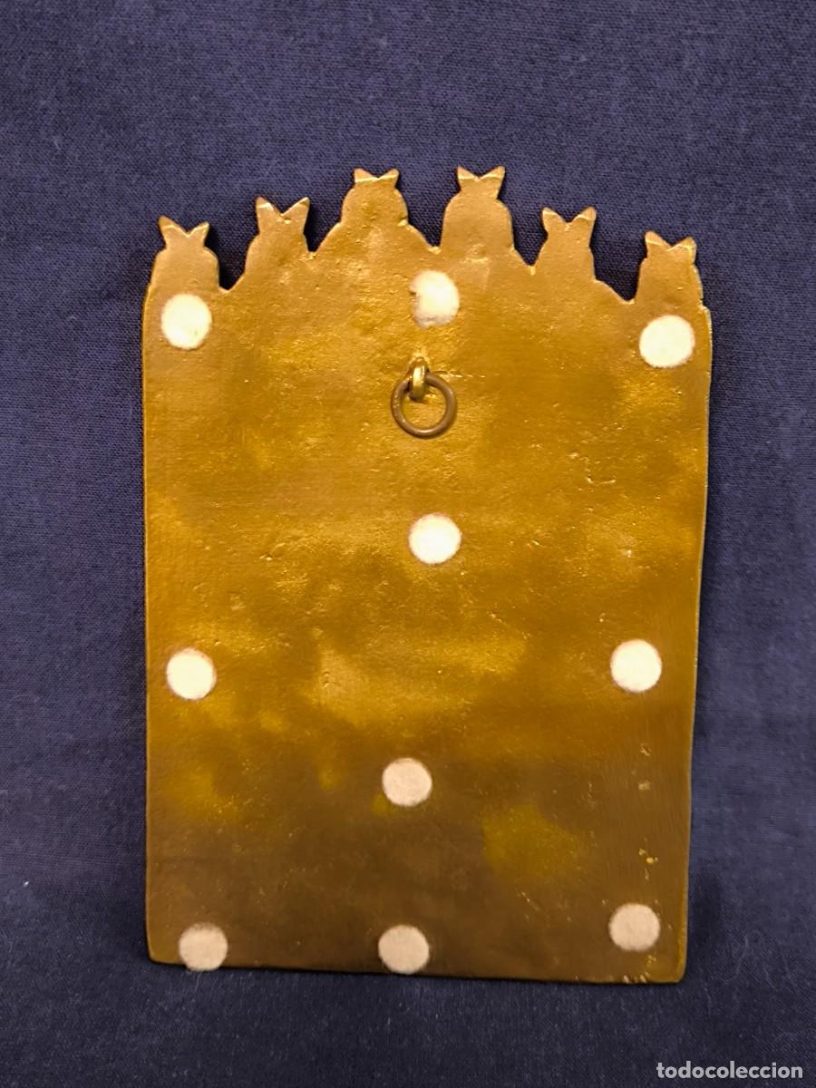 Arte: ICONO DE BRONCE ORTODOXO EN BRONCE Y ESMALTE - Foto 5
