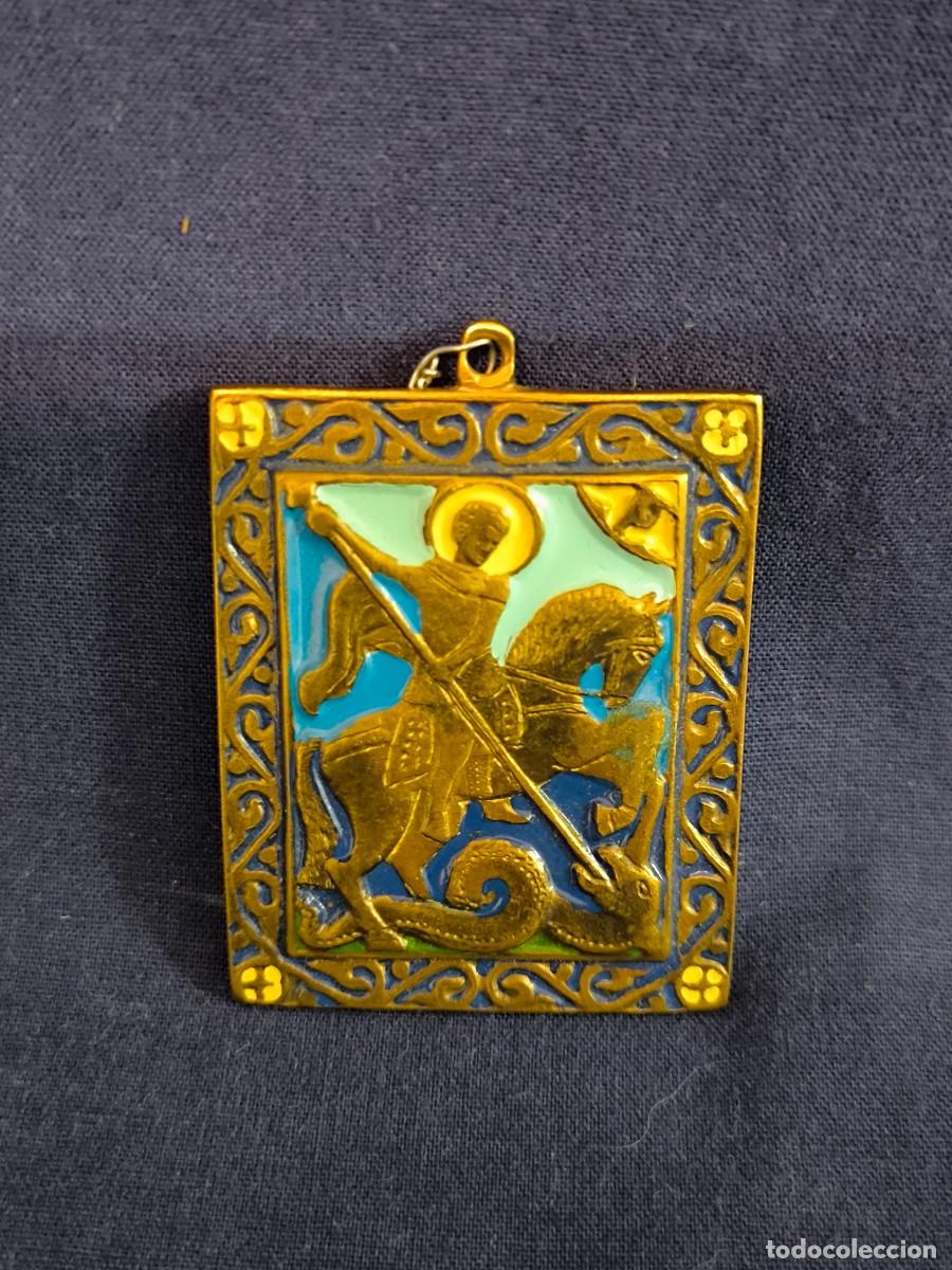 Arte: ICONO PEQUE&Ntilde;O DE BRONCE ORTODOXA EN BRONCE Y ESMALTE - Foto 2