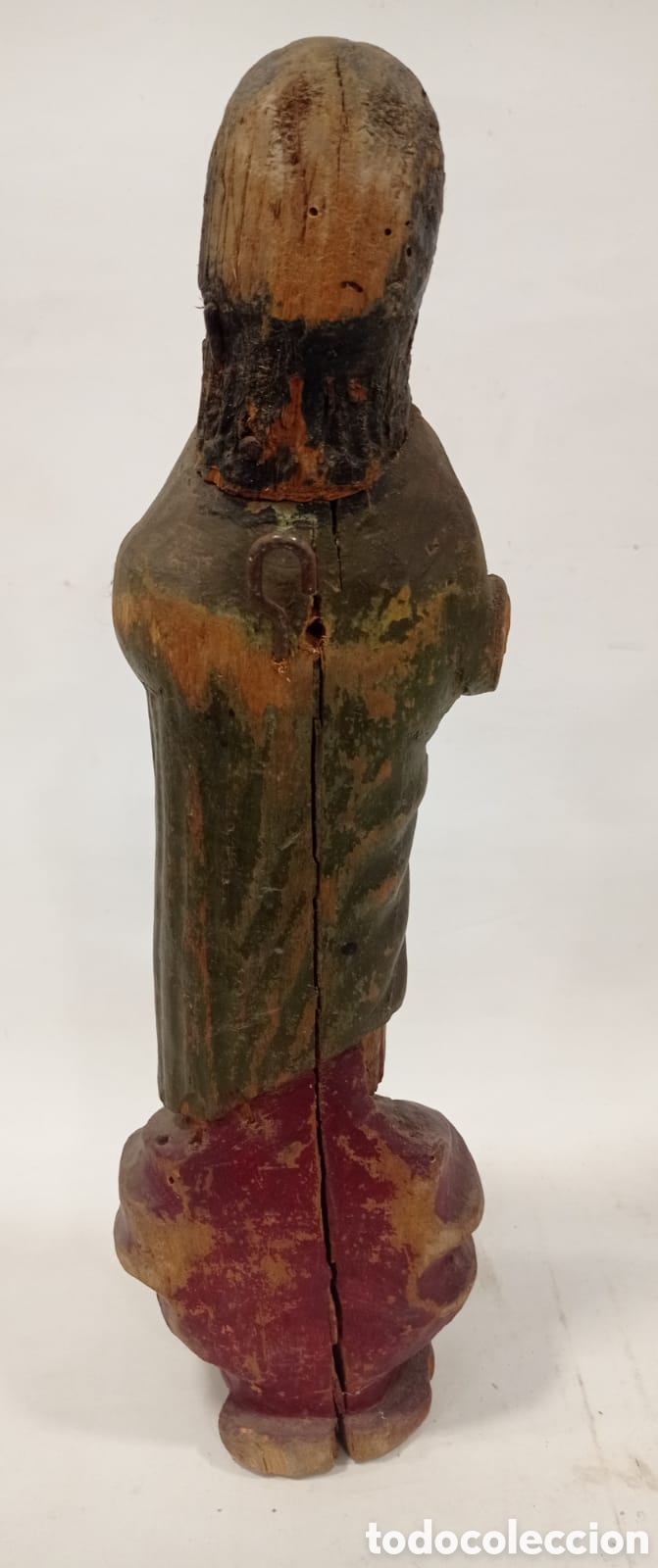 Arte: Virgen popular pastoril tallada en madera. A4 - Foto 2