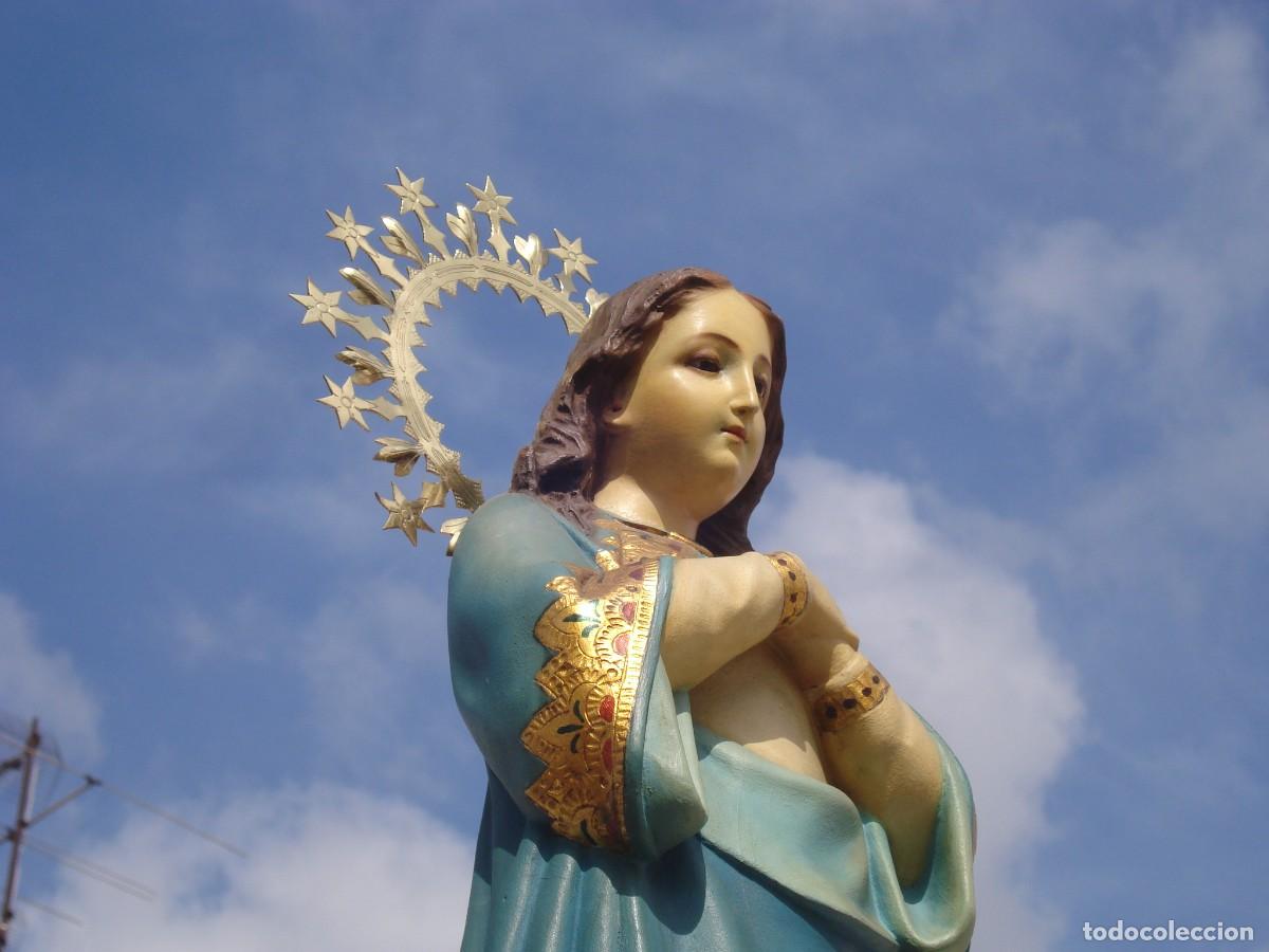 Art: VIRGEN NI&Ntilde;A INMACULADA TALLA DE MADERA POLICROMADA AL ORO FINO