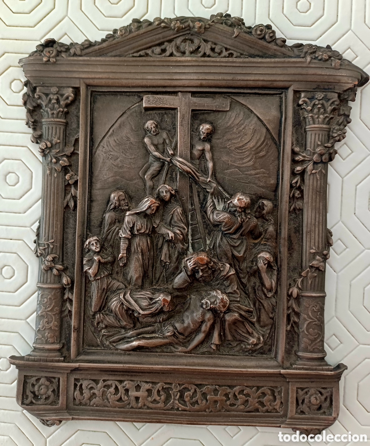 Arte: Retablo descendimiento de la cruz - Foto 3