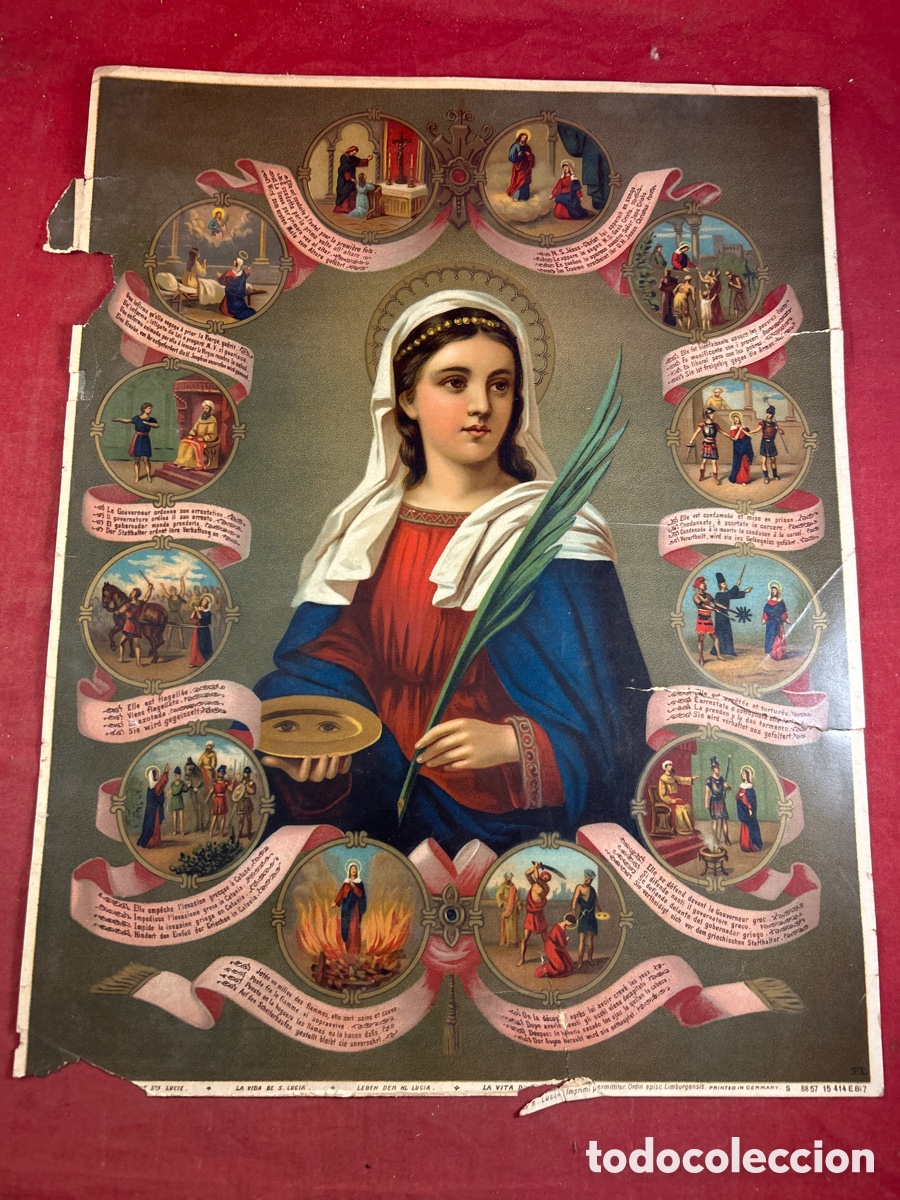 Arte: LA VIDA DE SANTA LUCIA - Foto 1
