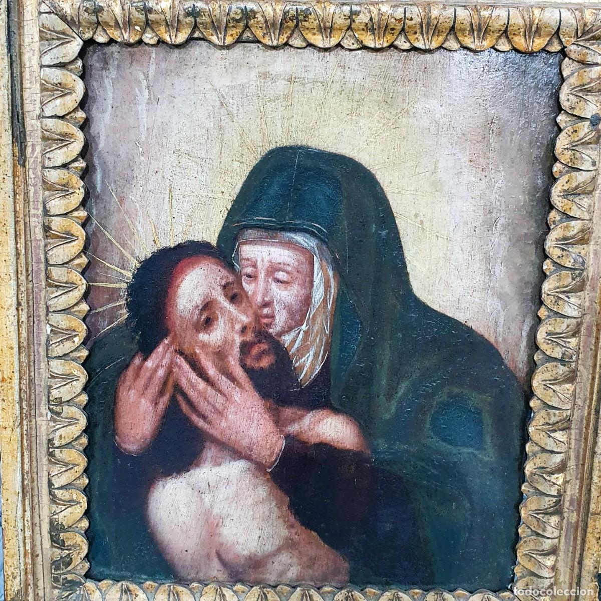 Arte: Oleo religioso sobre tabla - Foto 2