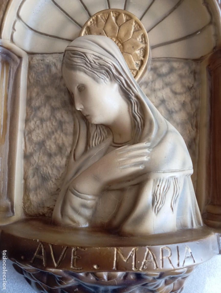 Arte: AVE MARIA. Relieve religioso. &iquest;Olot? - Foto 4