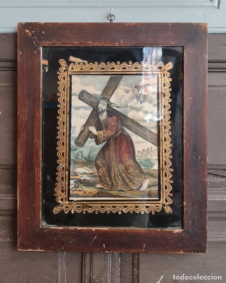 Arte: Grabado Litografico Nuestro Padre Jesus del Gran Poder - Foto 1