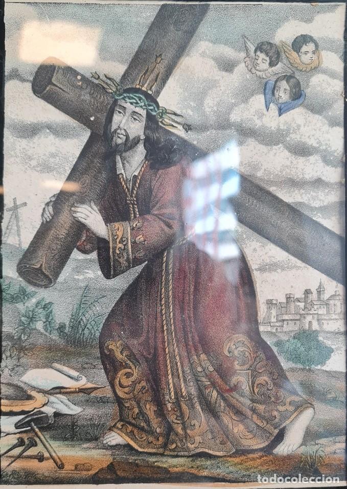 Arte: Grabado Litografico Nuestro Padre Jesus del Gran Poder - Foto 5