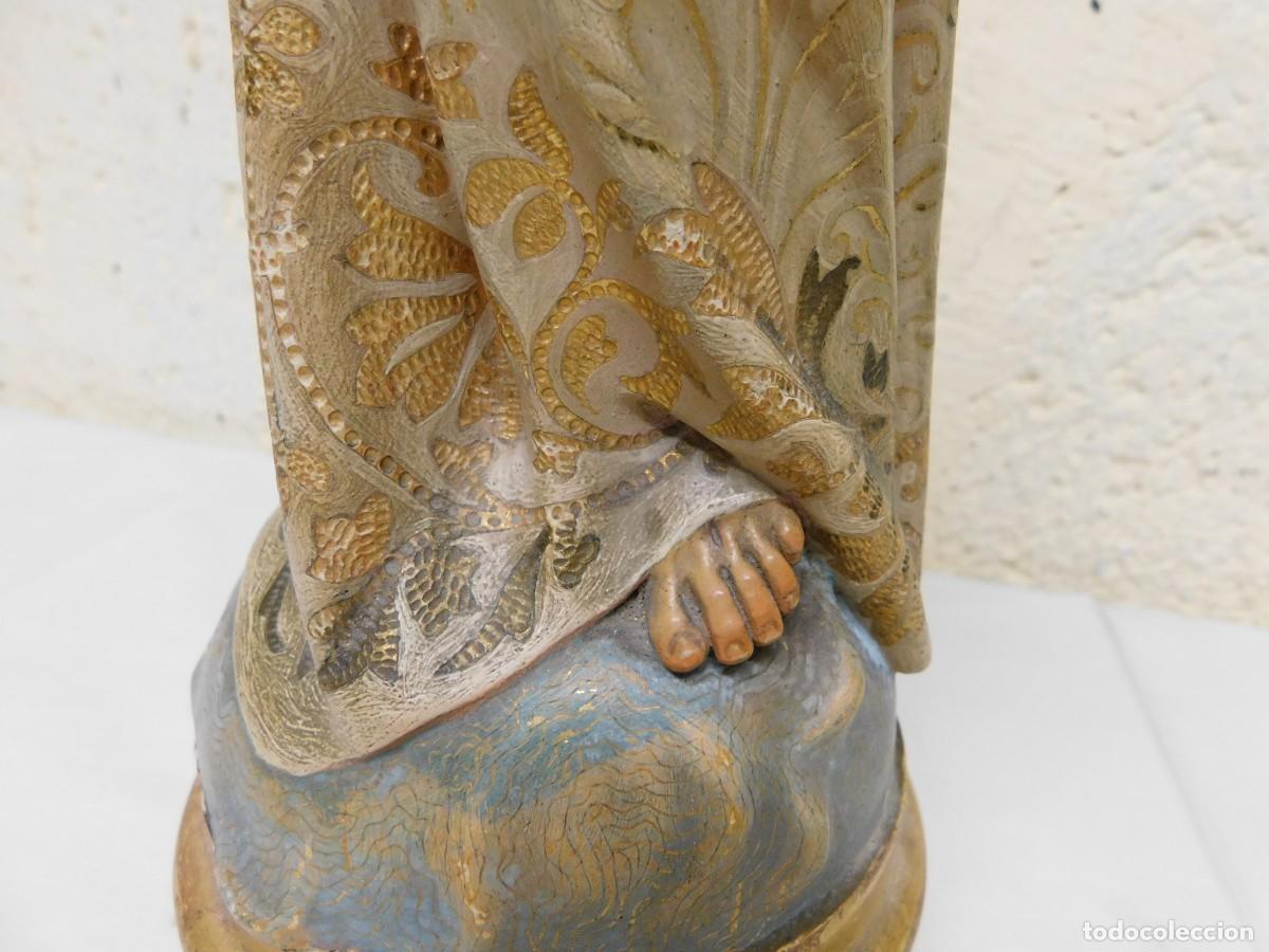 Arte: CRISTO SAGRADO CORAZ&Oacute;N - TALLA DE MADERA - Foto 17