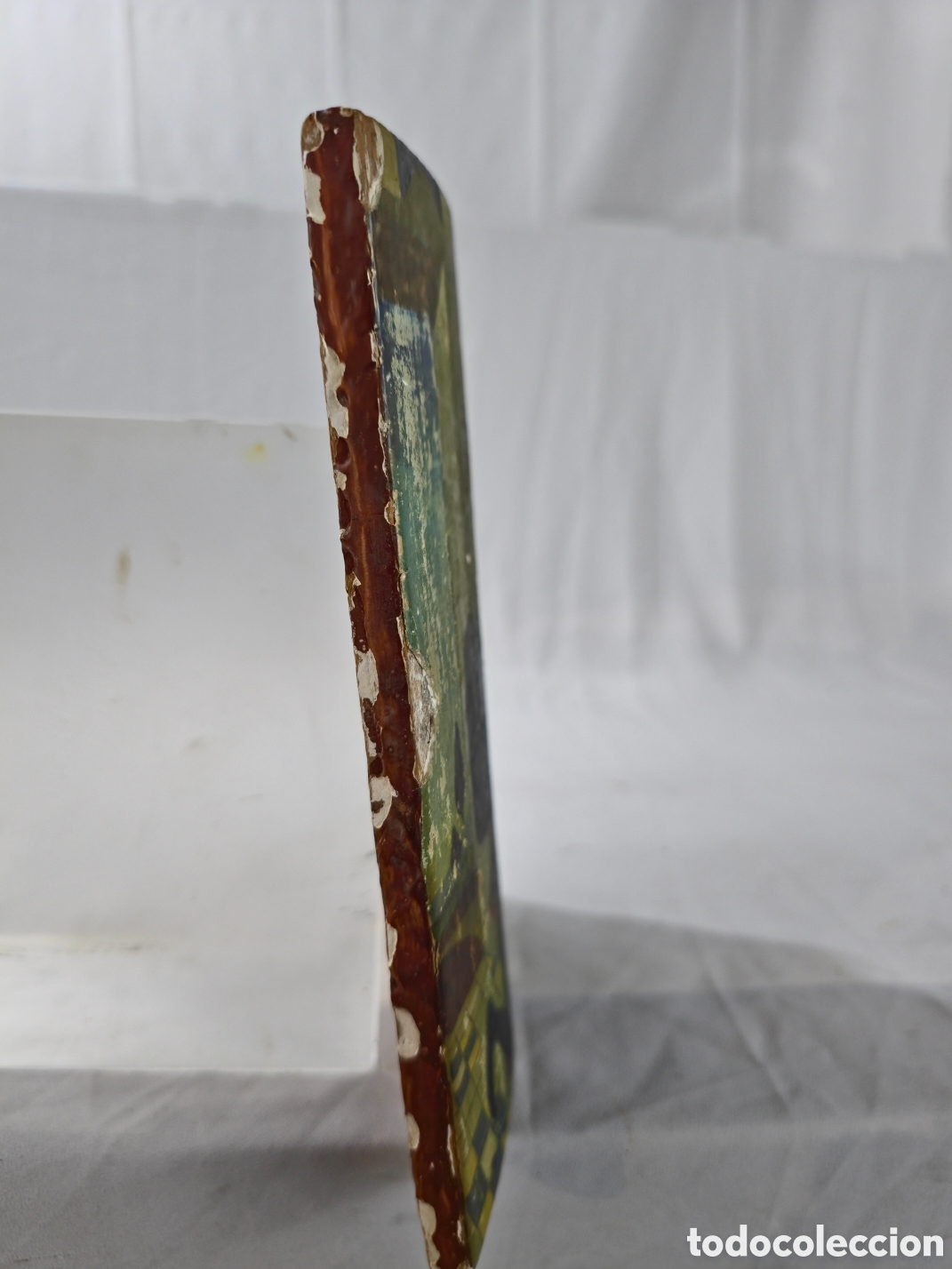 Arte: Icono Catal&aacute;n sobre madera de Sant Marti - Foto 5