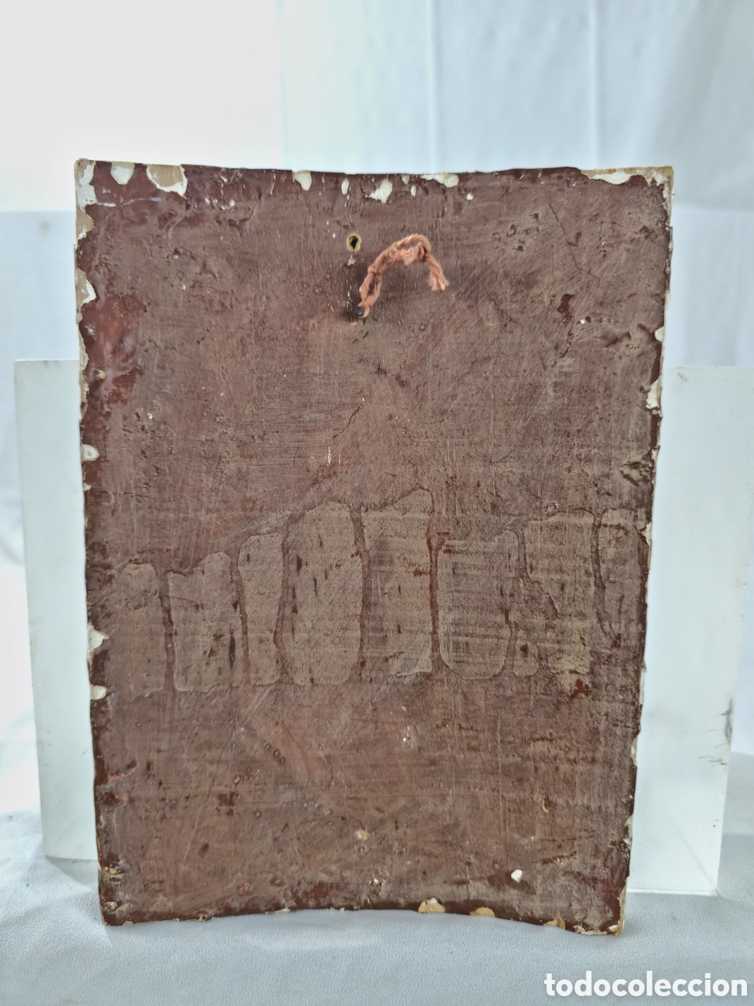 Arte: Icono Catal&aacute;n sobre madera de Sant Marti - Foto 6