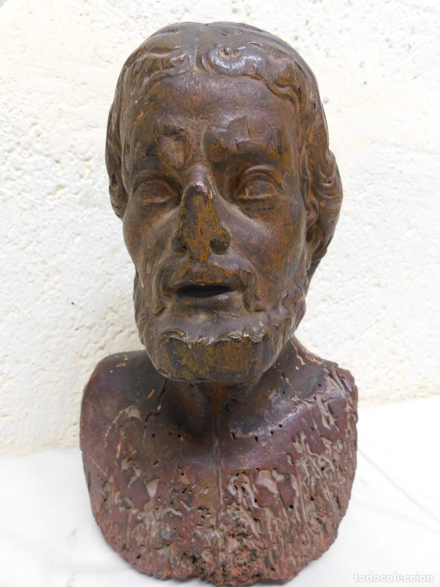 Arte: ANTIGUO BUSTO CRISTO - TALLA DE MADERA - Foto 1