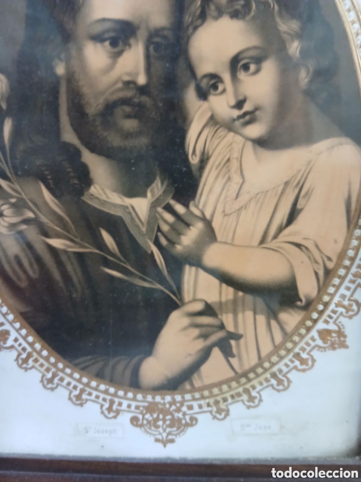 Arte: Grabado S. Jos&eacute; s. XIX. (L99) - Foto 2
