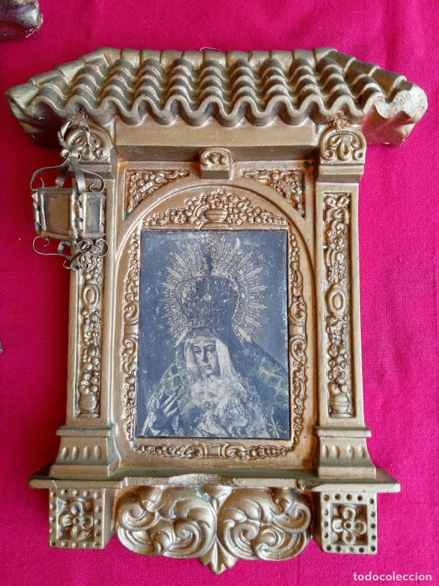 Arte: Pareja de retablos antiguos del Gran Poder y Macarena - Foto 3