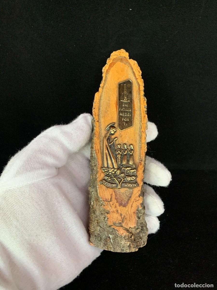 Arte: VIRGEN DE F&Aacute;TIMA SOBRE MADERA - Foto 8