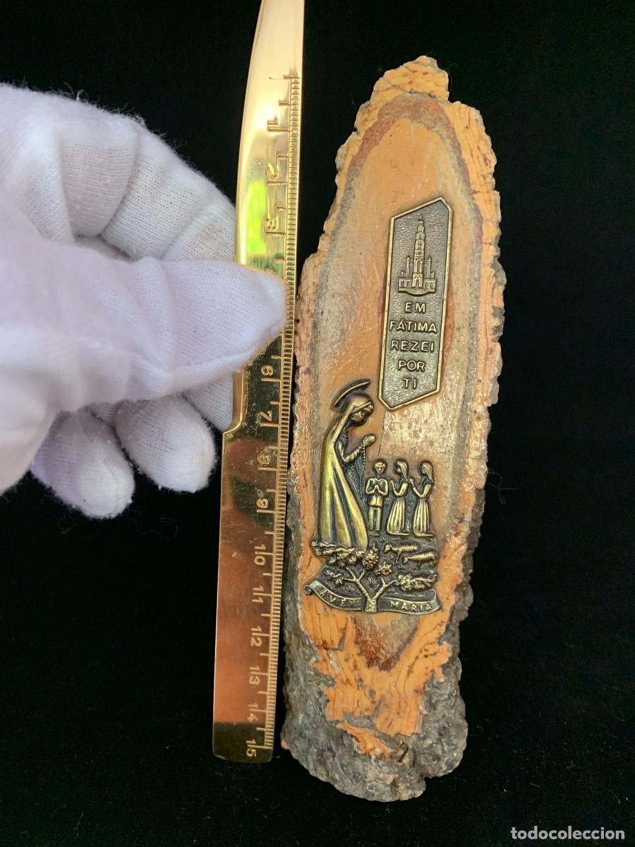 Arte: VIRGEN DE F&Aacute;TIMA SOBRE MADERA - Foto 10