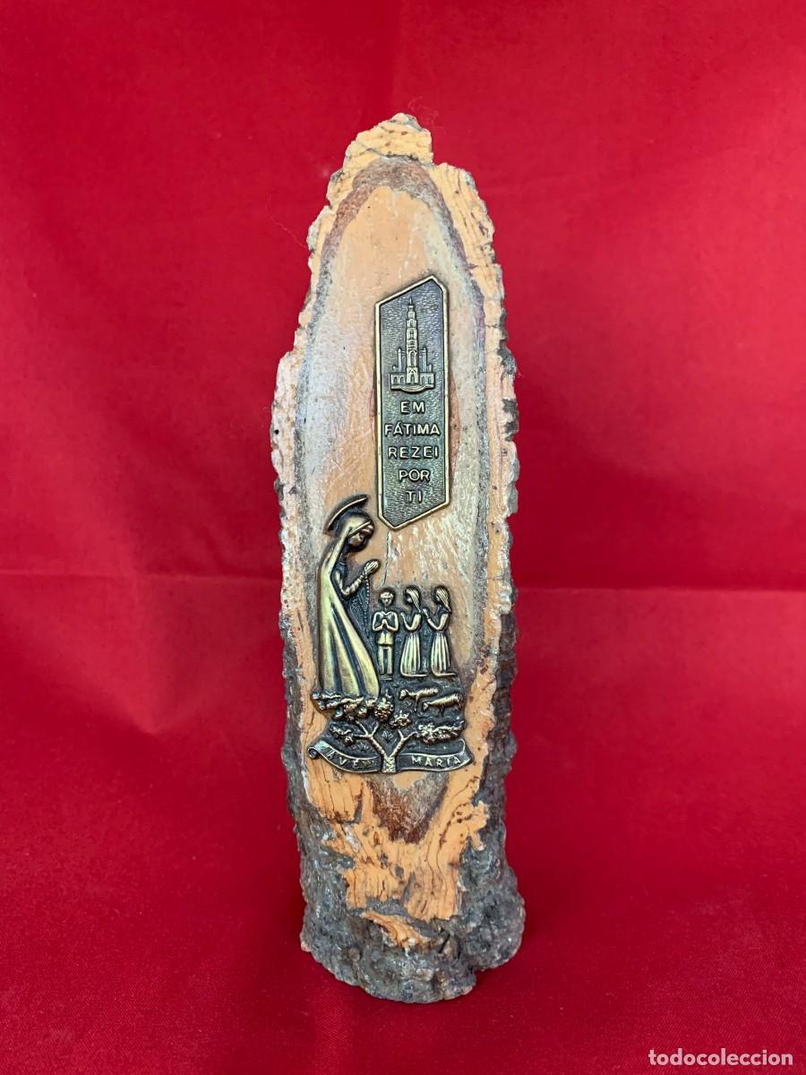 Arte: VIRGEN DE F&Aacute;TIMA SOBRE MADERA - Foto 11