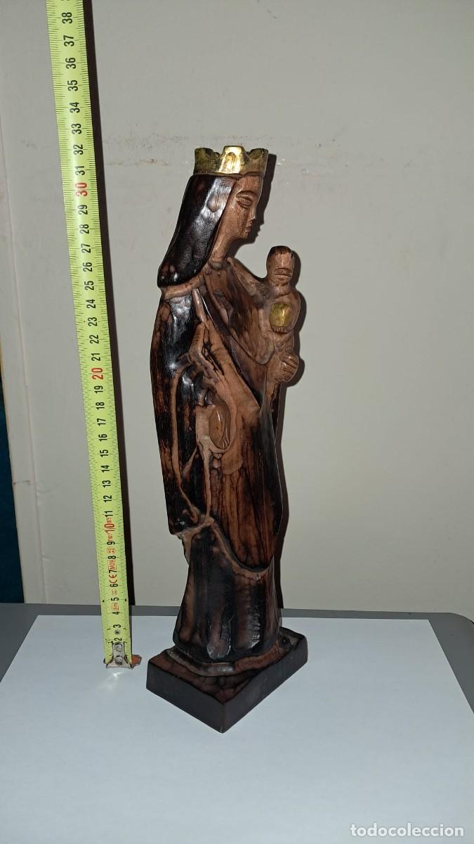 Arte: VIRGEN CON NI&Ntilde;O DE MADERA - Foto 2