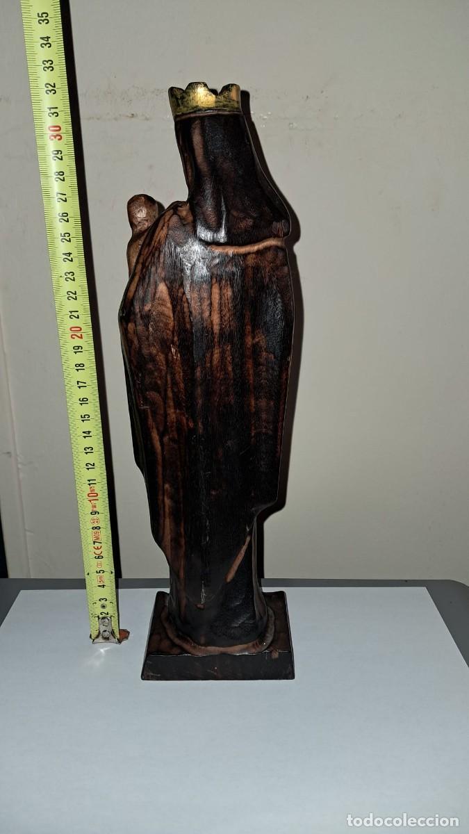 Arte: VIRGEN CON NI&Ntilde;O DE MADERA - Foto 3