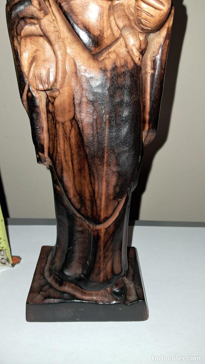 Arte: VIRGEN CON NI&Ntilde;O DE MADERA - Foto 6