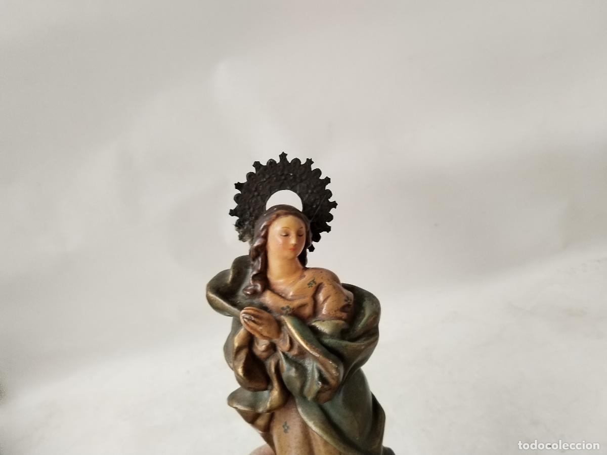 Arte: VIRGEN INMACULADA PASTA MADERA - Foto 8