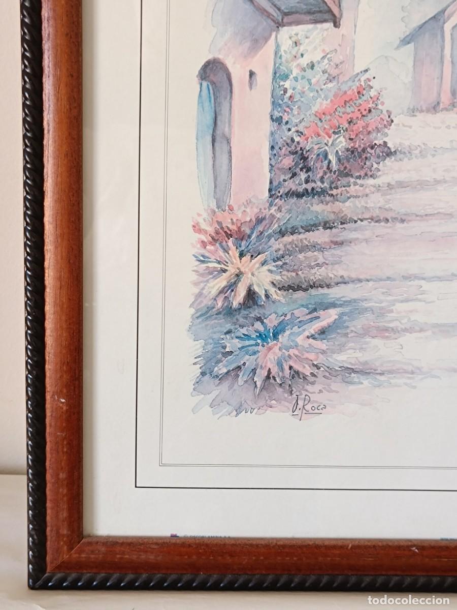Arte: Cuadro antigo, marco madera y cristal - Foto 2
