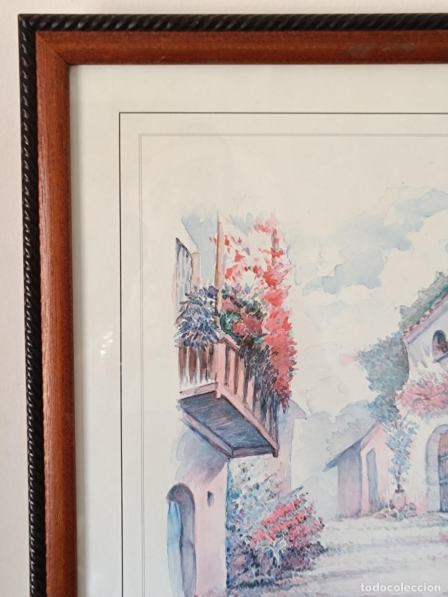 Arte: Cuadro antigo, marco madera y cristal - Foto 3