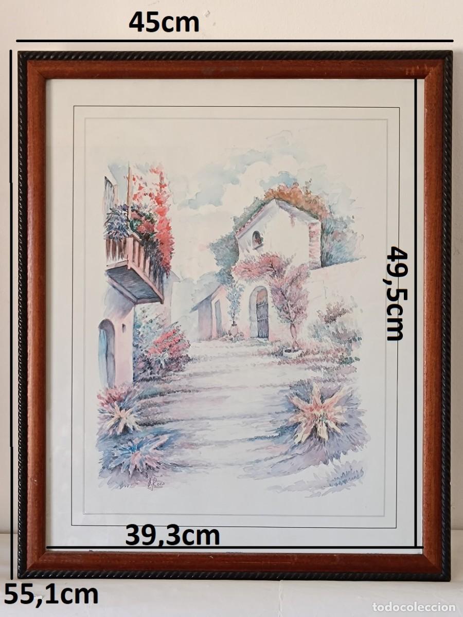 Arte: Cuadro antigo, marco madera y cristal - Foto 9