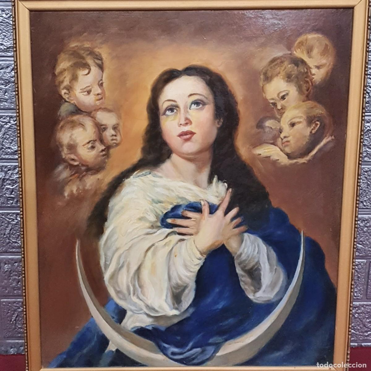 Arte: Oleo sobre lienzo Inmaculada Concepci&oacute;n - Foto 2