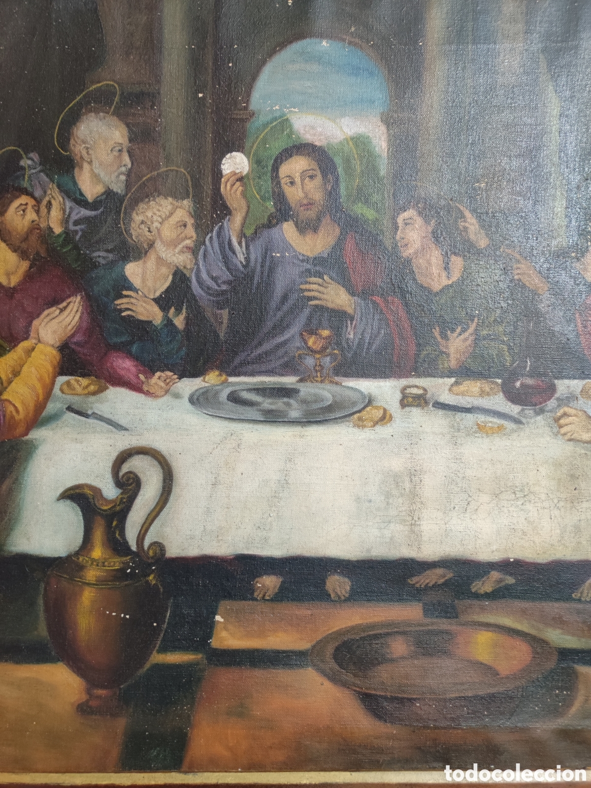 Arte: Cuadro pintado al &oacute;leo representando &uacute;ltima cena - Foto 3