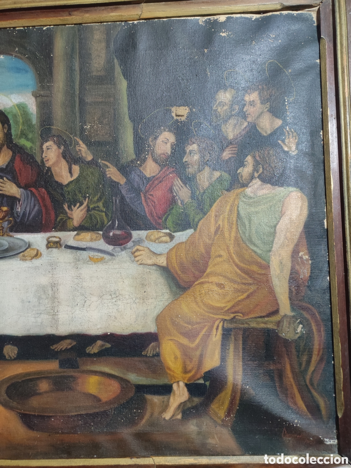 Arte: Cuadro pintado al &oacute;leo representando &uacute;ltima cena - Foto 4