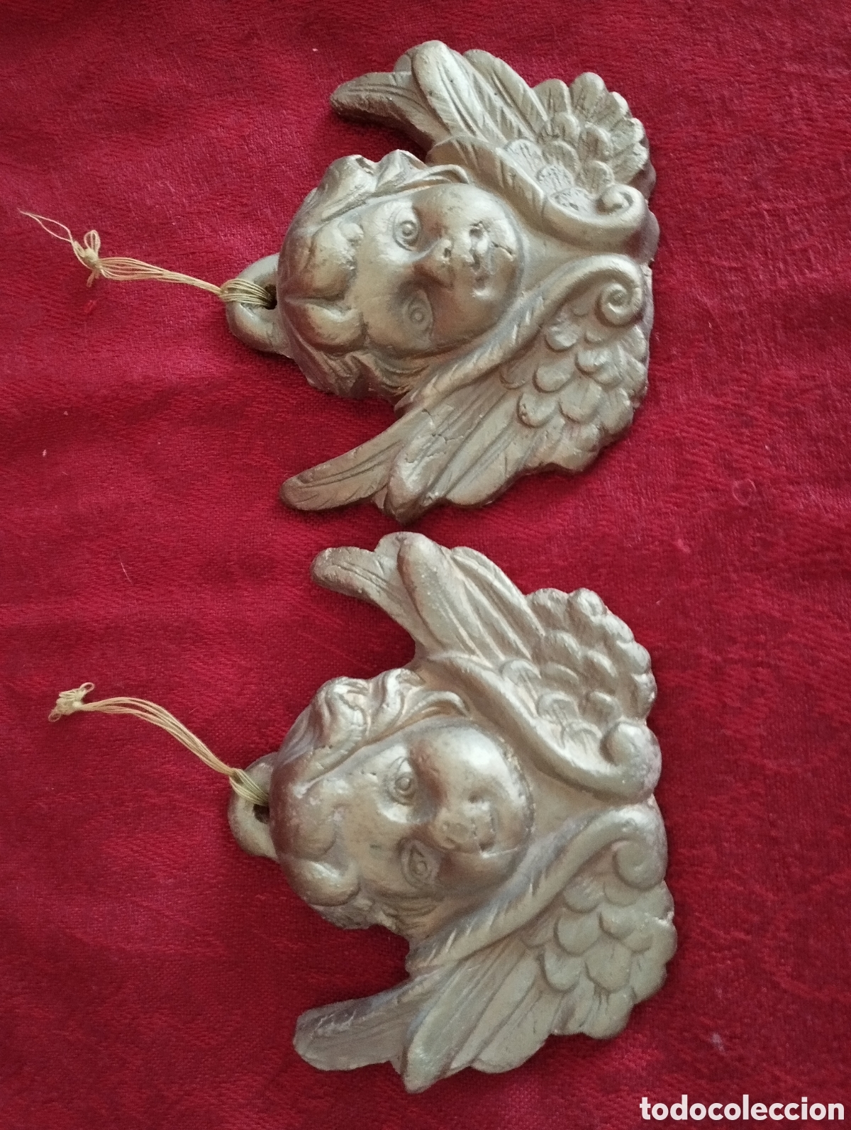 Arte: Pareja de Antiguos Querubines. - Foto 6