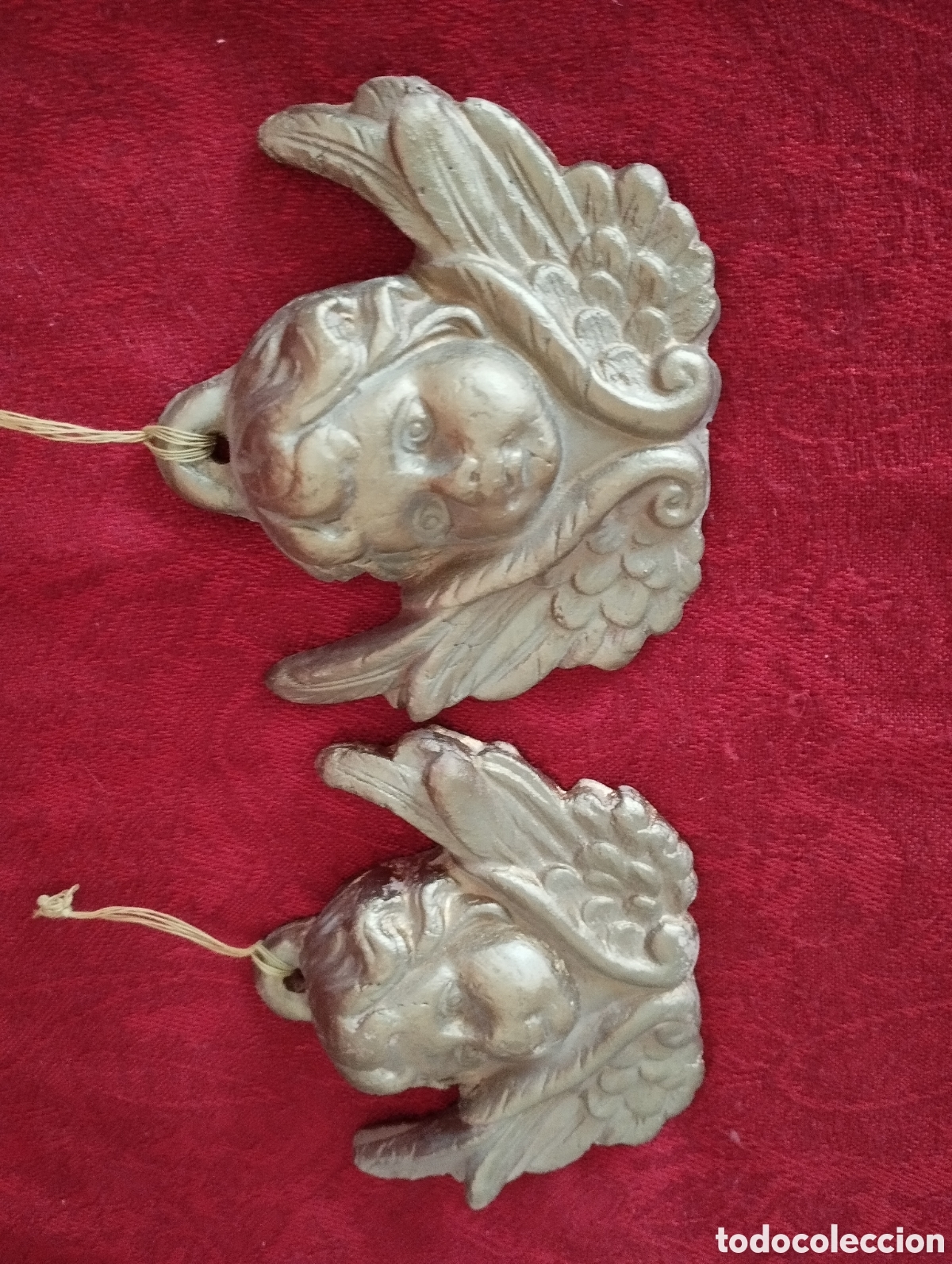 Arte: Pareja de Antiguos Querubines. - Foto 7