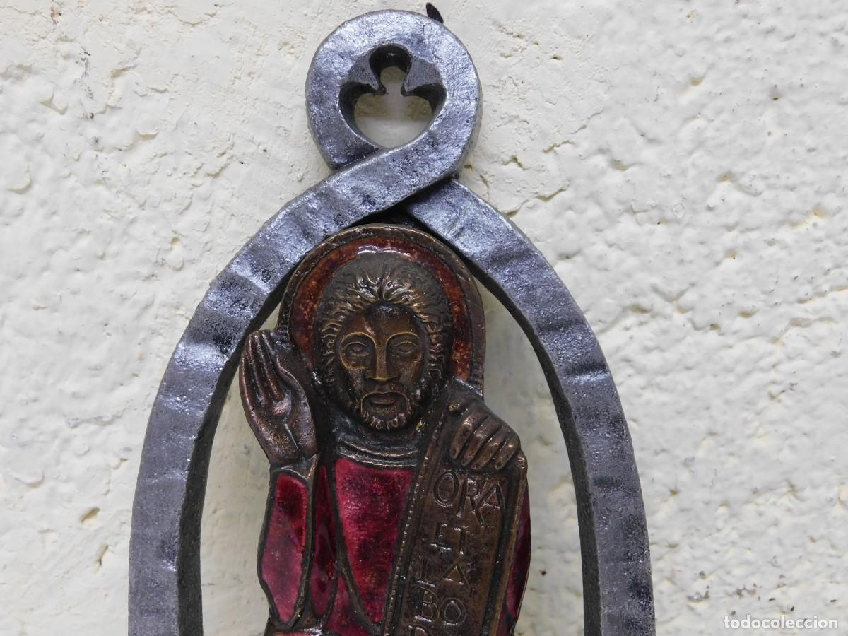 Arte: RELIEVE RELIGIOSO BRONCE Y ESMALTE - JOAN MAYN&Eacute; - Foto 3