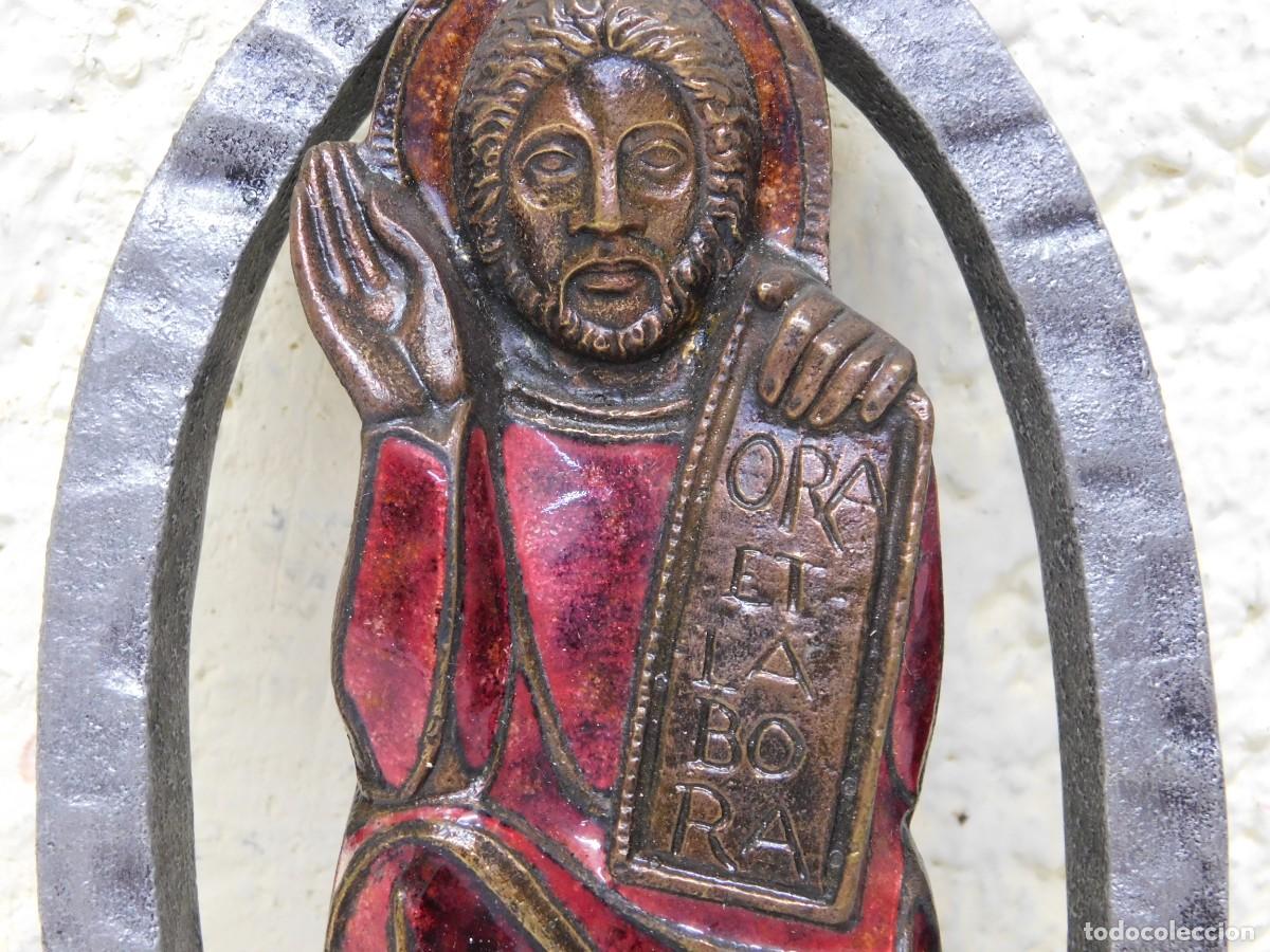 Arte: RELIEVE RELIGIOSO BRONCE Y ESMALTE - JOAN MAYN&Eacute; - Foto 7