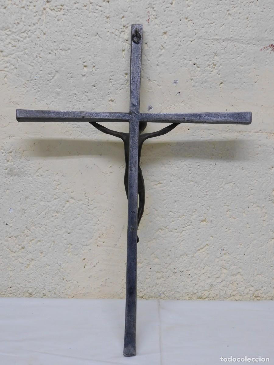 Arte: CRUCIFIJO DE BRONCE - JOAN MAYN&Eacute; - Foto 8