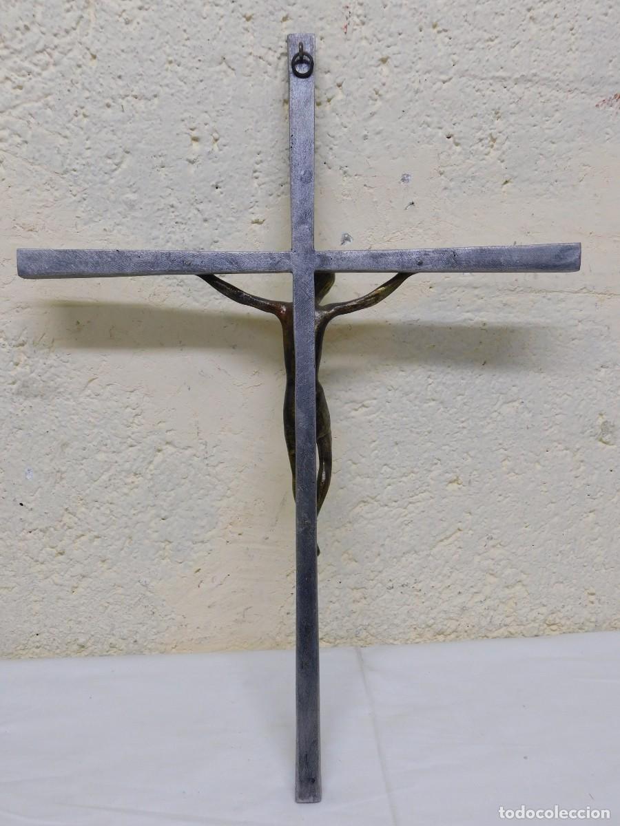 Arte: CRUCIFIJO DE BRONCE - JOAN MAYN&Eacute; - Foto 10