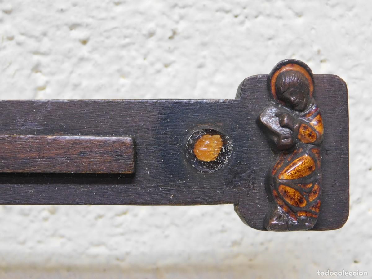 Arte: CRUCIFIJO DE BRONCE - JOAN MAYN&Eacute; - Foto 4