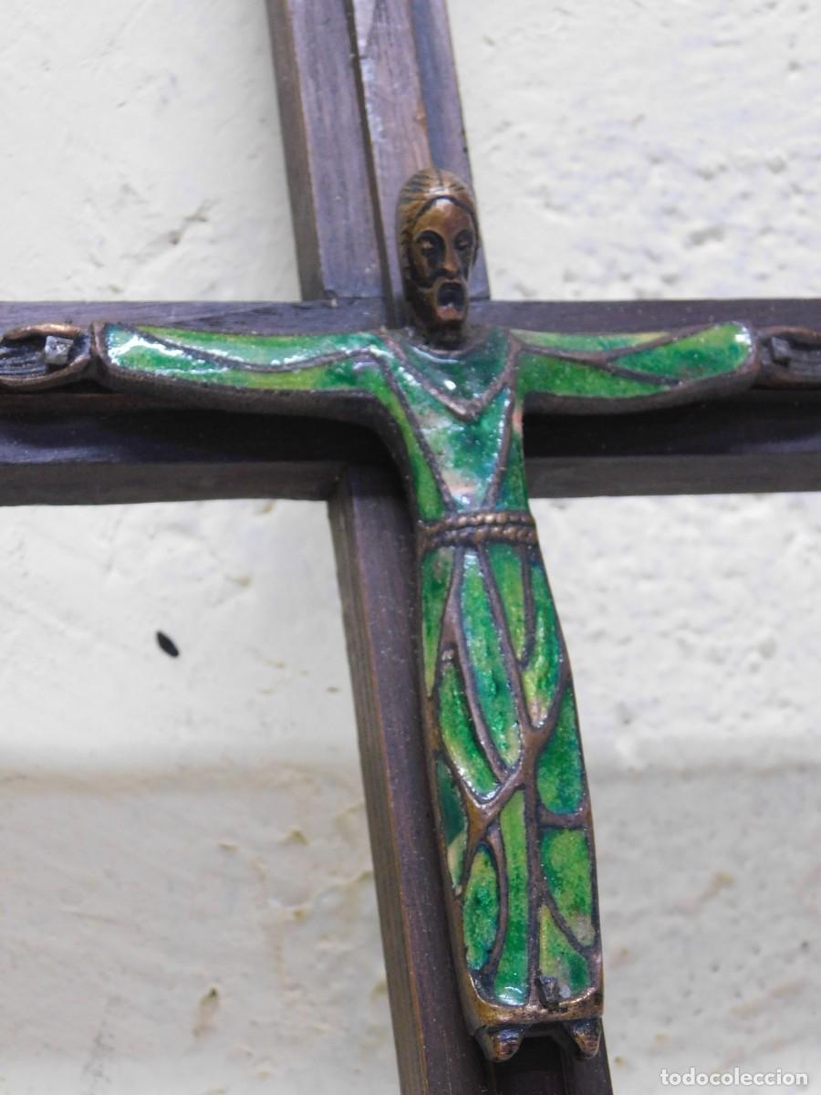 Arte: CRUCIFIJO DE BRONCE - JOAN MAYN&Eacute; - Foto 6