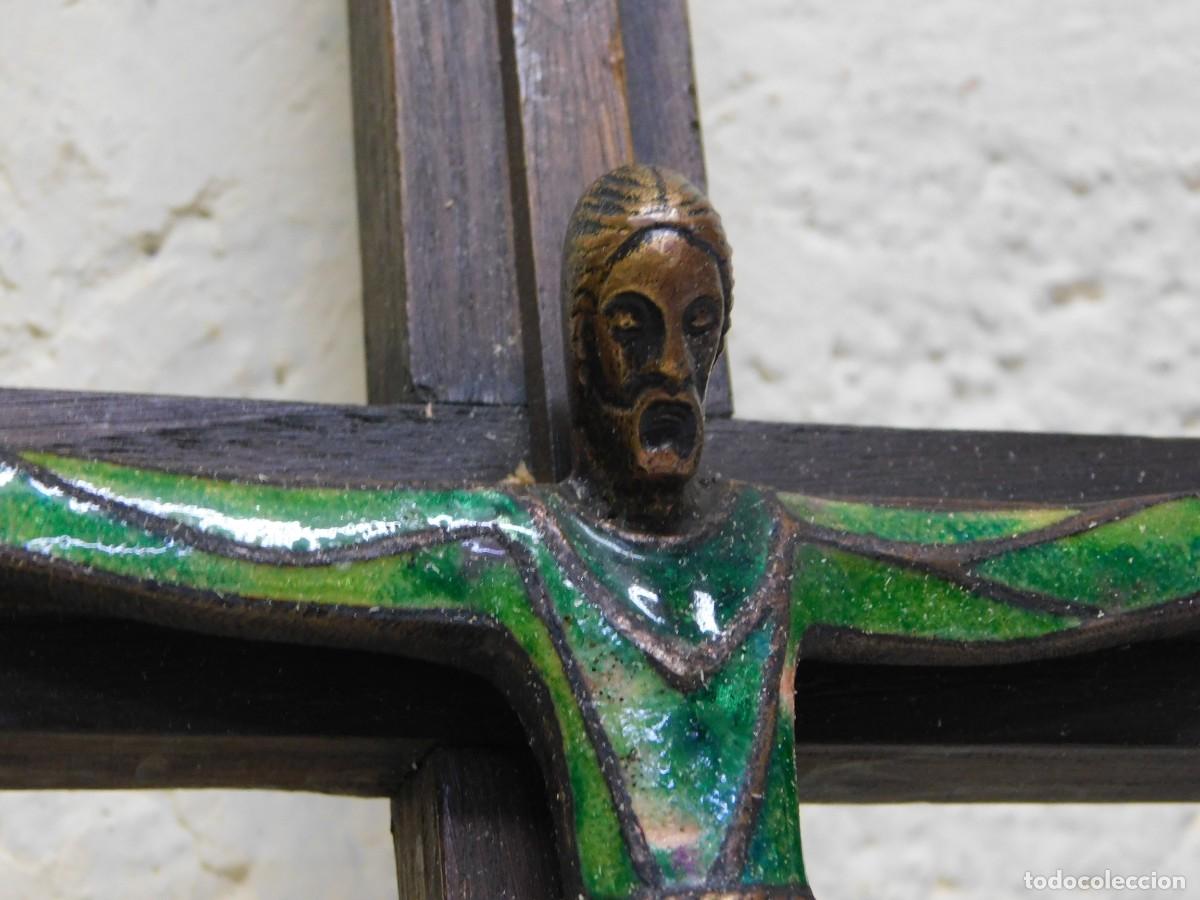 Arte: CRUCIFIJO DE BRONCE - JOAN MAYN&Eacute; - Foto 7